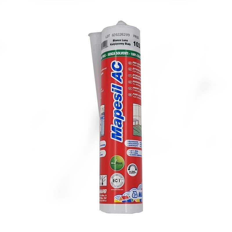 MAPEI MAPESIL AC 123 ANCIENT WHITE SILICONE 310ML – B&B Hardware