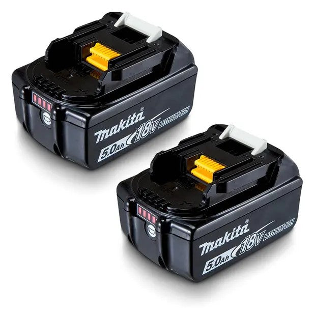 MAKITA 18V 5.0AH BATTERY TWIN PACK
