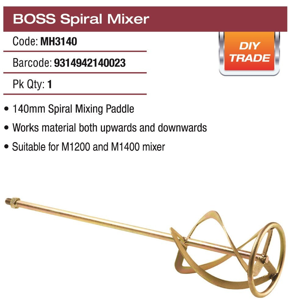 DTA MIXER - SPIRAL GLUE 140MM