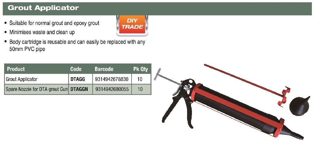 DTA POINTING & GROUTING EPOXY MORTAR GUN