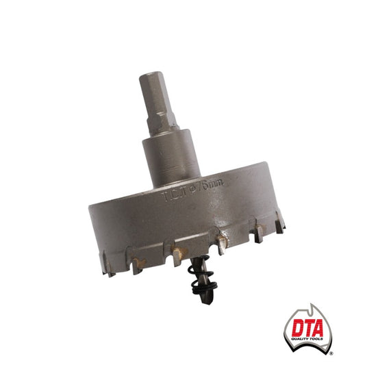 DTA TUNGSTEN CARBIDE TIPPED HOLESAW WITH HEX WRENCH 72MM