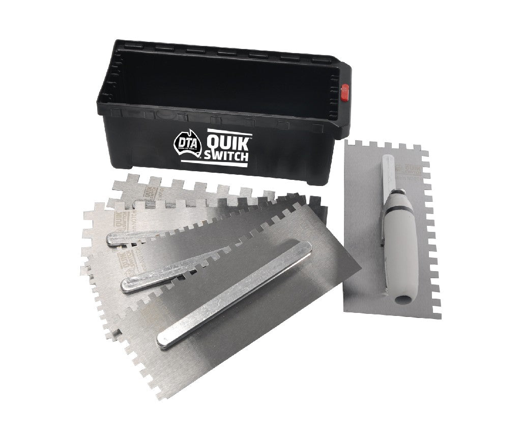 DTA QUIK SWITCH NOTCH TROWEL KIT 7PCE
