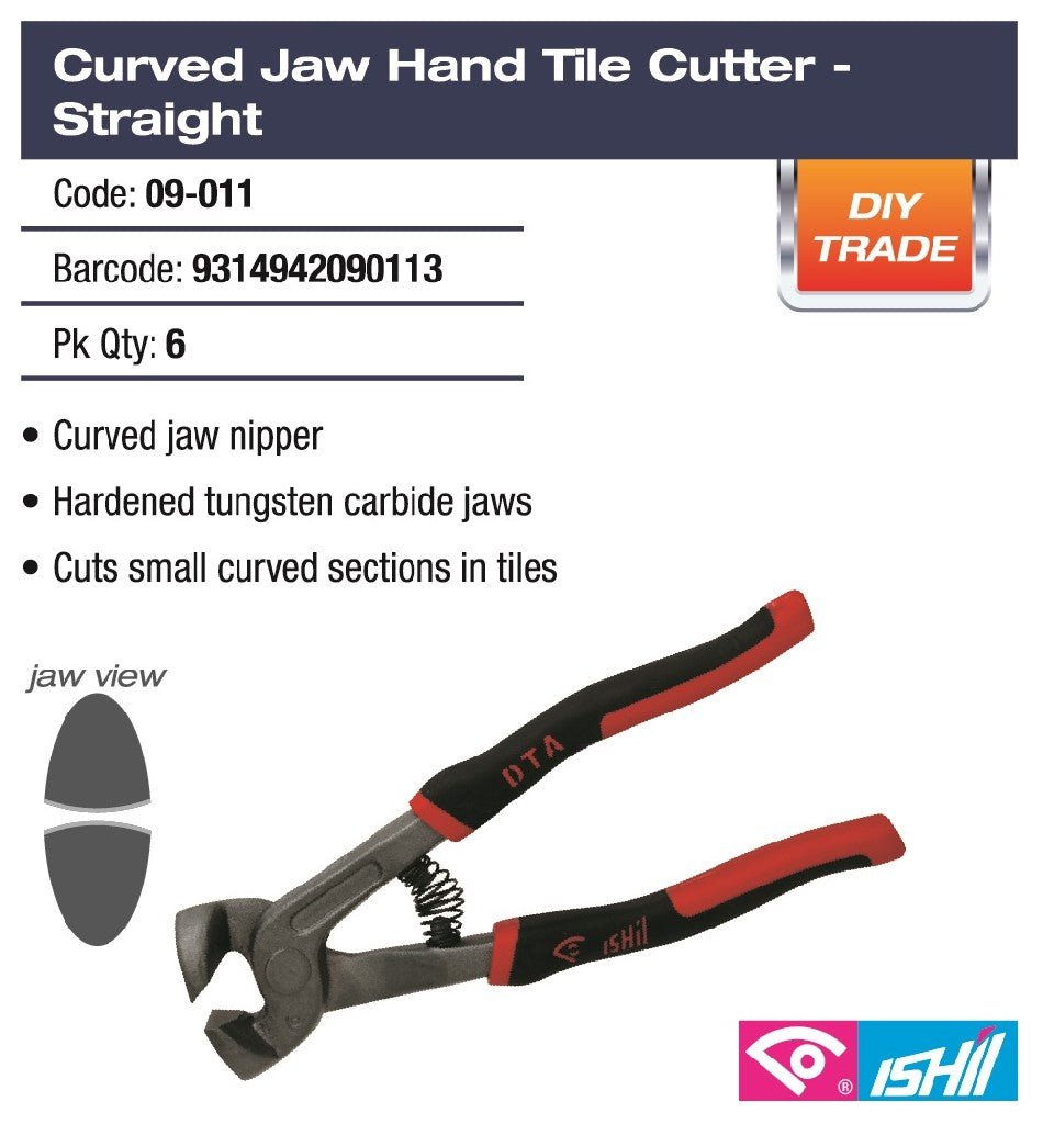 DTA CURVED JAW TILE NIPPER