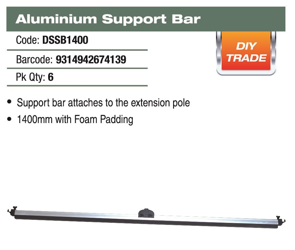 DTA D/SHIELD SUPPORT BAR 1.4M FOAM PADDING