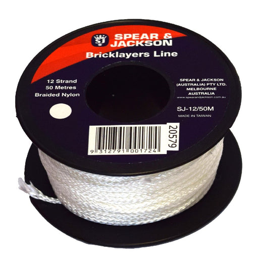 SPEAR & JACKSON STRING LINE 100M/8 WHITE