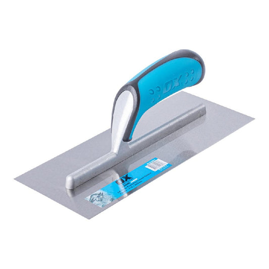 OX TRADE 115 X 280MM FINISHING TROWEL - RUBBER GRIP