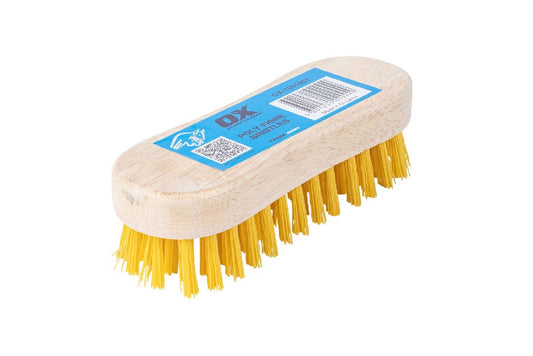 OX TRADE SCRUB BRUSH POLY FIBRE 65 X 190MM
