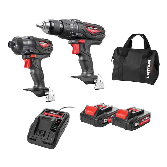 KATANA 18V 2PCE COMBO DRILL+ IMPACT DRIVER