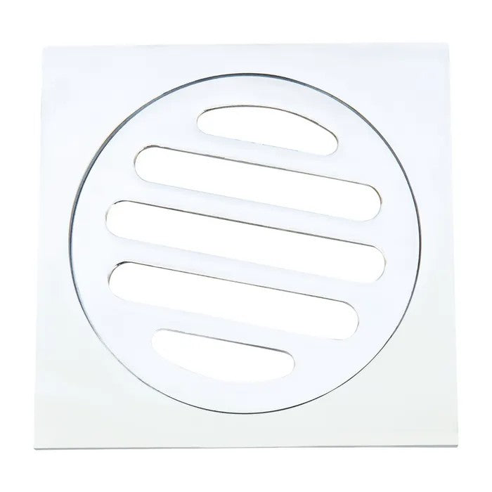 BAT TRIMS FLOOR WASTE 50MM SQUARE CHROME