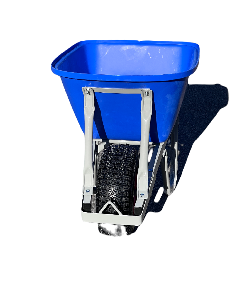 EASYMIX SHORT HANDLE BLUE ROTO POLY SKINNY BARROW