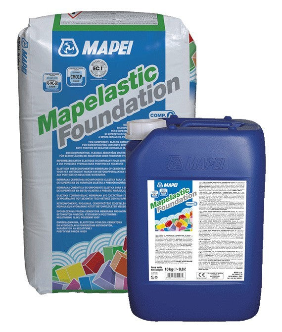 MAPEI MAPELASTIC FOUNDATION 32KG KIT HYDROSTATIC WATERPROOFING MEMBRANE