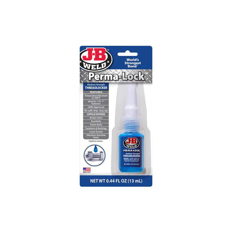 JB WELD PERMA LOCK MEDIUM STRENGTH BLUE 13ML