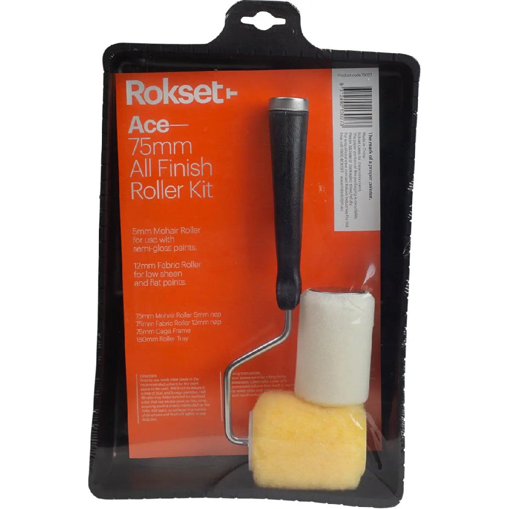 ROKSET ACE 75MM ALL FINISH ROLLER KIT