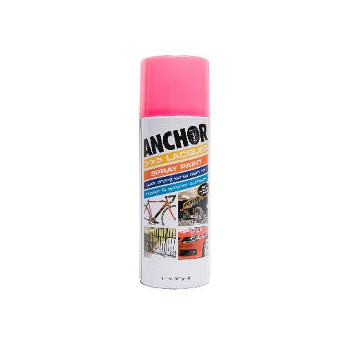 ANCHOR LACQUER SPRAY PAINT FLUORESCENT PINK