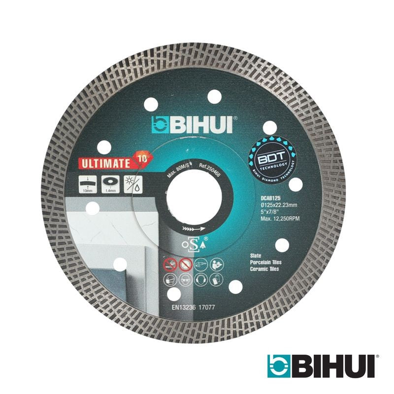 BIHUI ULTIMATE DIAMOND BLADE 125MM SLATE PORCELAIN CERAMIC