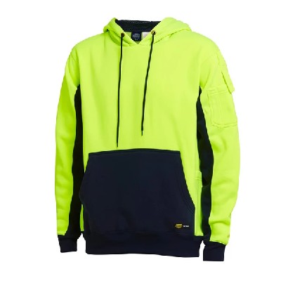 MUNKA PULLOVER HOODIE HI VIZ YELLOW XXL