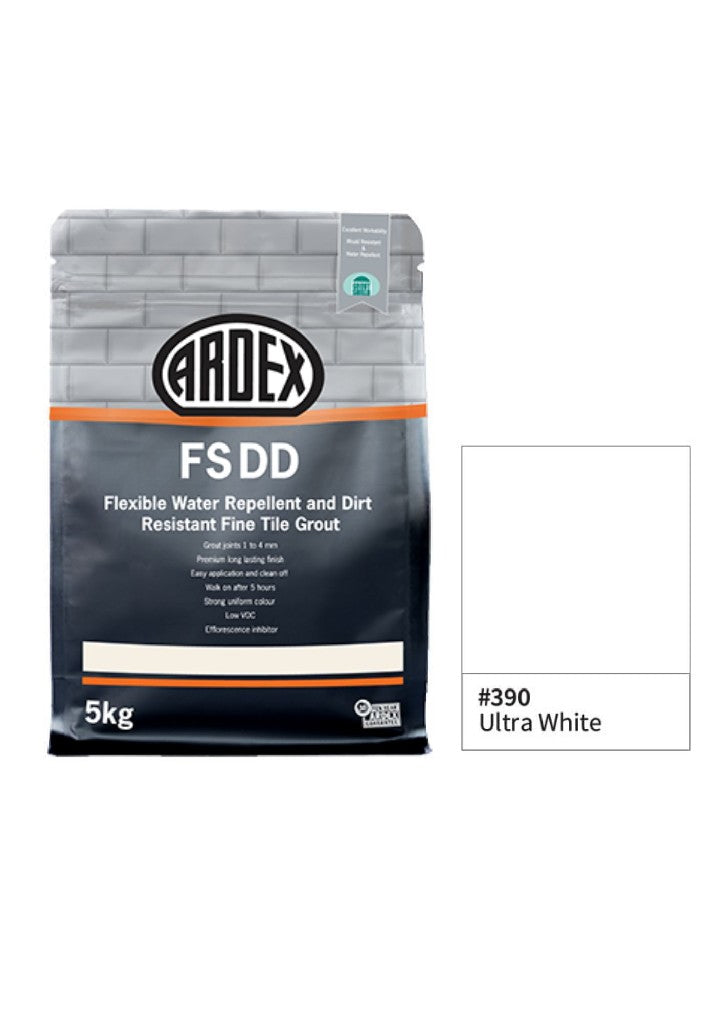 ARDEX FS-DD GROUT 5KG #390 ULTRA WHITE – B&B Hardware