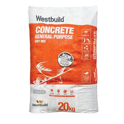 WESTBUILD CONCRETE DRY PACK 20KG – B&B Hardware