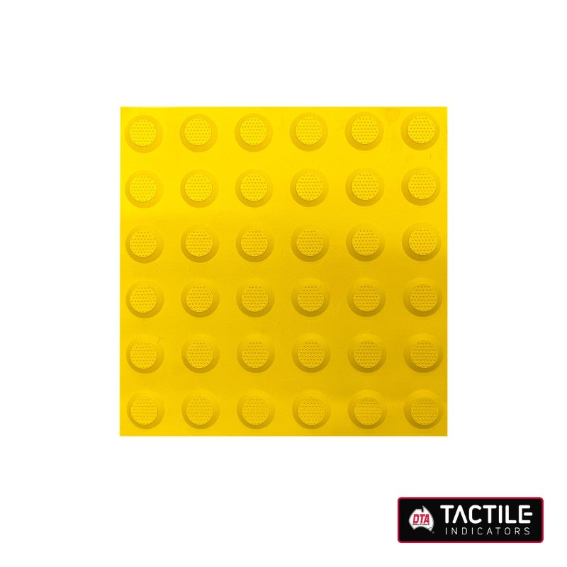 DTA TACTILE INDICATOR - YELLOW 300mm x 300mm (3-PACK)