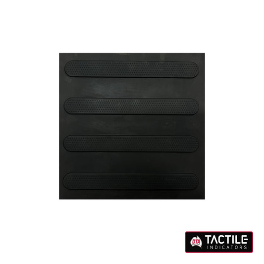 DTA TACTILE INDICATOR DIRECTIONAL 300mm x 300mm - BLACK (3-PACK)