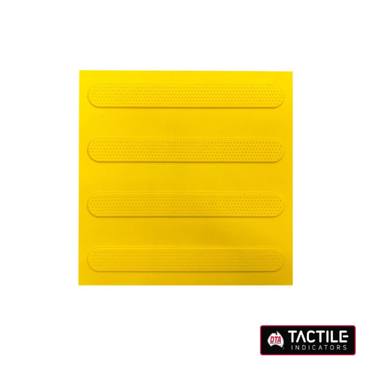 DTA TACTILE INDICATOR DIRECTIONAL 300mm x 300mm - YELLOW (3-PACK)
