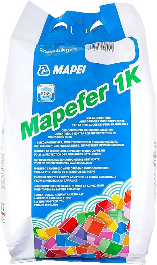 MAPEI MAPEFER 1K ANTI-CORROSION CEMENTITIOUS PRIMER FOR STEEL 5KG