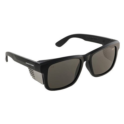 FRONTSIDE SAFETY GLASSES SMOKE LENS BLACK FRAME