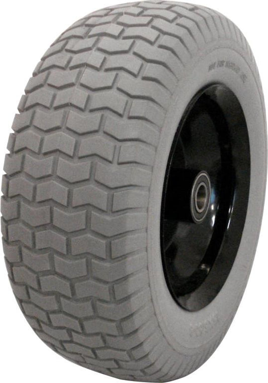 MEDALTECH 400 X 150MM WIDE  NO FLAT WHEELBARROW WHEEL GREY