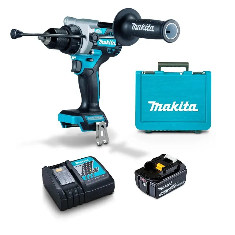 MAKITA H/D BRUSHLESS HAMMER DRILL KIT DHP486RTX1