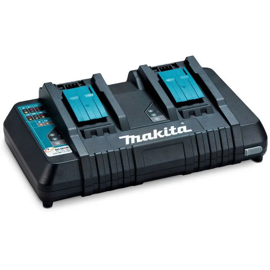 MAKITA 18V LITHIUM-ION DUAL-PORT RAPID BATTERY CHARGER DC18RD