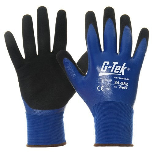 G TEK WET WORK GLOVES SIZE 7