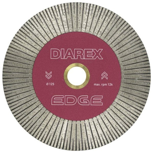 DIAREX 125MM EDGE DIAMOND BLADE FOR MITRES, HARD MATERIAL