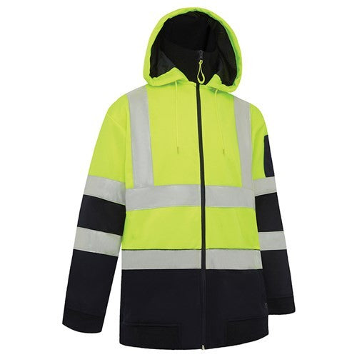 WORKIT JACKET FLEECE REFLECTIVE YELLOW LARGE