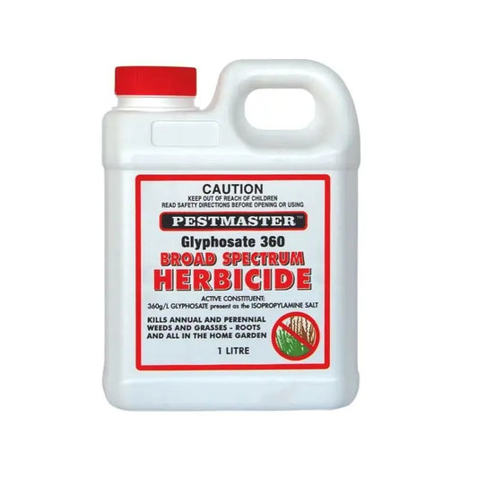 HERBICIDE GLYPHOSATE 360 CONC 1L PESTMASTER