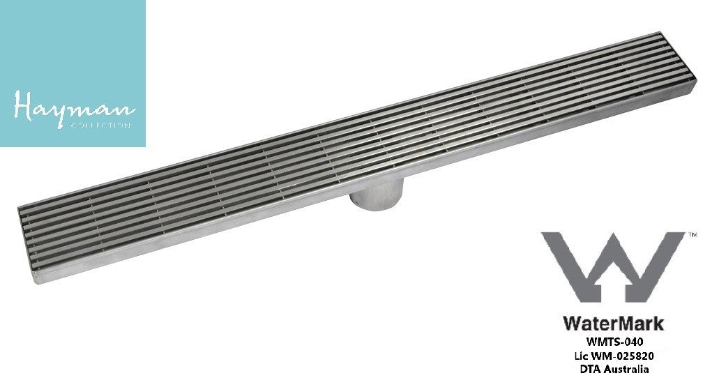 FLOOR LONG DRAIN - 1200MM GRATE COVER 316 S/STEEL
