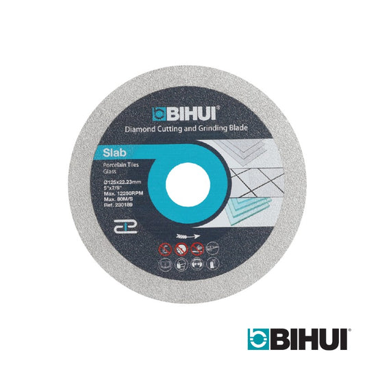BIHUI 125MM DIAMOND CUTTING & GRINDING BLADE PORCELAIN GLASS
