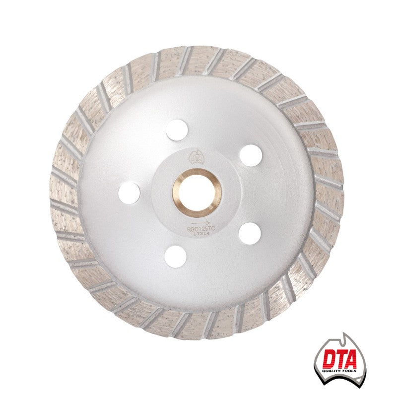 DTA 100MM DIAMOND CUP GRIND WHEEL TURBO