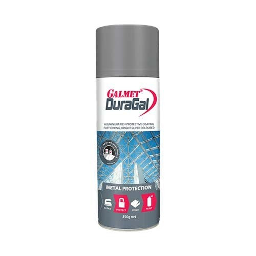 GALMET DURAGAL FAST DRY SILVER PAINT SPRAY 350G