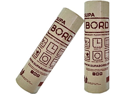 SUPABORD HEAVY DUTY â€“ TEMPORARY FLOOR PROTECTION 37.5m x 800mm ROLL 30SQM