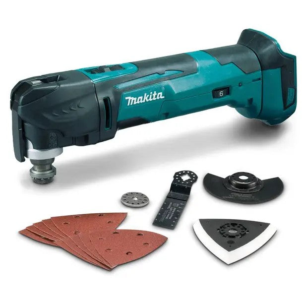 MAKITA 18V MULTI-TOOL TOOL LESS BIT CHANGE WITH ACCESSORY KIT - SKIN O ...