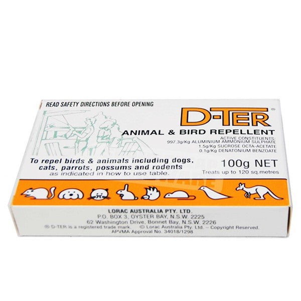 D-TER ANIMAL AND BIRD REPELLANT 100G