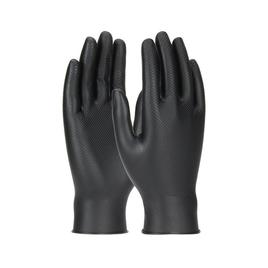 GRIPPAZ SKINS NITRILE GLOVES - BLACK - M - 50 PK