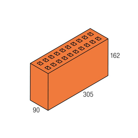 BRICK VERTICLAY MAXI BRICK VC 162 305 X 162 X 90