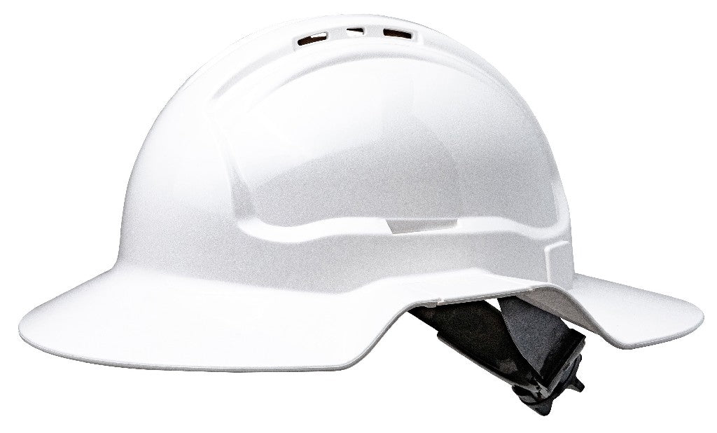 MAXISAFE BROAD BRIM HARD HAT WHITE