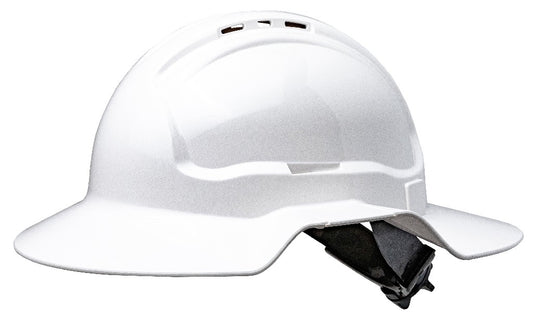 MAXISAFE BROAD BRIM HARD HAT WHITE