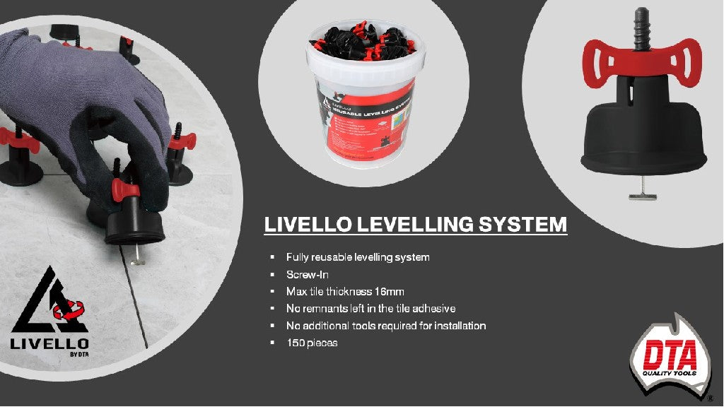 DTA LIVELLO REUSABLE LEVELLING SYSTEM - 150 PC BUCKET