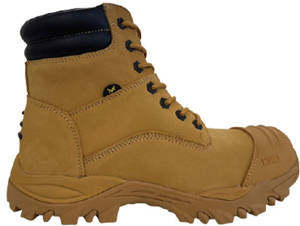 MUNKA ZEBU ZIP SIDE SAFETY BOOT SIZE 10 WHEAT