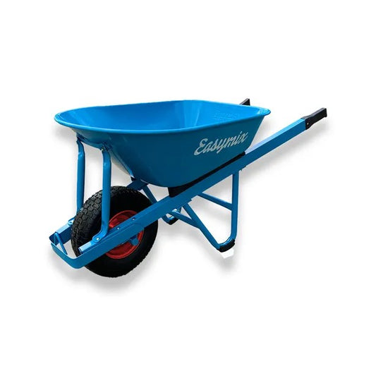 EASYMIX H/D STEEL WHEEL BARROW WITH WIDE WHEEL ( BLUE )