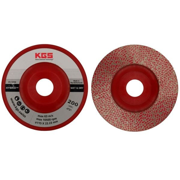 KGS DIAMOND FLAP DISC 200 GRIT