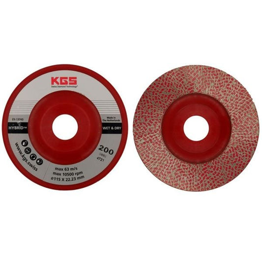 KGS DIAMOND FLAP DISC 200 GRIT